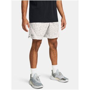 Šedé pánské vzorované kraťasy Under Armour Curry Mesh Short 2