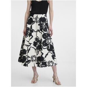 Černo-bílá dámská vzorovaná sukně ORSAY