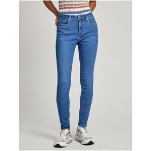 Modré dámské super skinny fit džíny Pepe Jeans