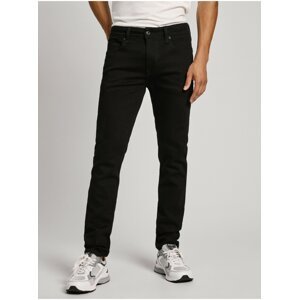 Černé pánské skinny fit džíny Jeans Pepe Jeans