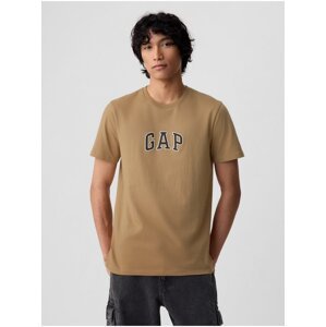Hnědé pánské tričko s logem GAP