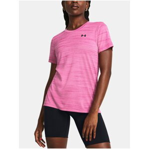 Růžové dámské sportovní tričko Under Armour Tech Tiger SSC