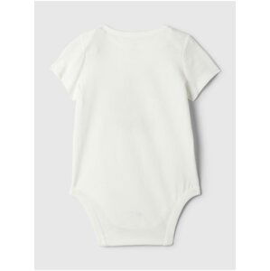 Bílé baby body z organické bavlny GAP