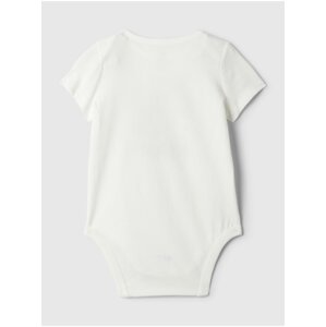 Bílé baby body z organické bavlny GAP