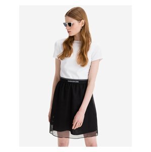 Bílo-černé dámské šaty Milano Calvin Klein Jeans