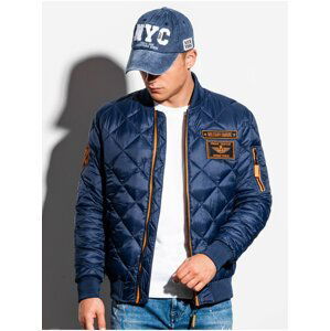 Men's mid-season bomber jacket C357 - navy