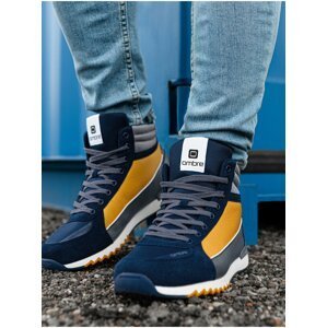 Tmavě modré pánské sneakers boty Ombre Clothing T358