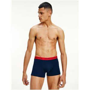 Sada tří tmavě modrých pánských boxerek Tommy Hilfiger Underwear