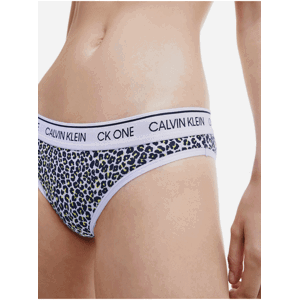 Černo-bílé vzorované kalhotky Calvin Klein Underwear