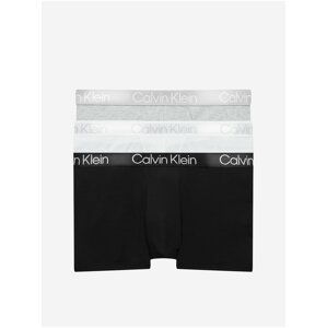 Sada tří boxerek v černé, šedé a bílé barvě Calvin Klein Underwear