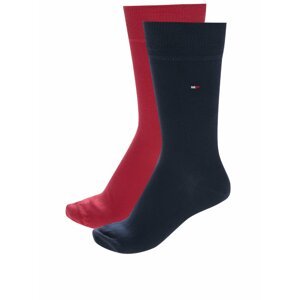 Sada dvou párů pánských ponožek v modré a červené barvě Tommy Hilfiger
