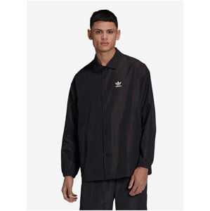 Černá pánská  košilová lehká bunda adidas Originals Coach Jacket
