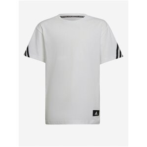 Černo-bílé dětské tričko adidas Performance B FI 3S Tee