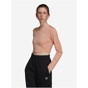 Meruňkový dámský crop top adidas Originals