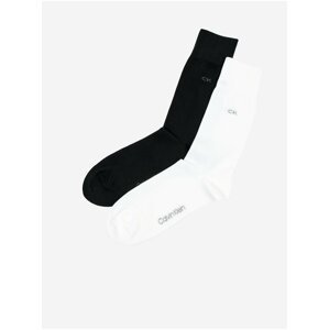 Sada dvou párů pánských ponožek v bílé a černé barvě Calvin Klein Underwear