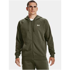 Mikina Under Armour UA Rival Cotton FZ Hoodie - zelená