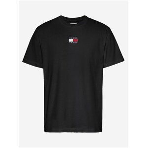 Černé pánské tričko Tommy Jeans Badge Tee