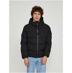 Černá pánská prošívaná bunda Tommy Hilfiger Motion Hooded