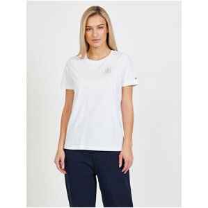 Bílé dámské tričko Tommy Hilfiger Crystal Tee