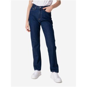 Tmavě modré dámské straight fit džíny Calvin Klein Jeans