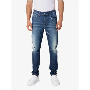 Modré pánské straight fit džíny Calvin Klein Jeans