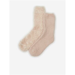 Sada dvou párů ponožek ve světle růžové barvě CAMAIEU