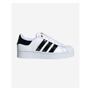 Černo-bílé dámské kožené tenisky adidas Originals Superstar Bold