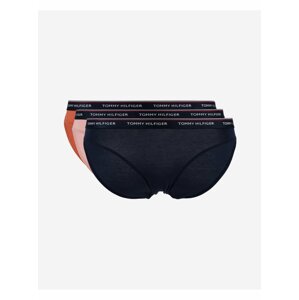 Sada tří dámských kalhotek v oranžové, růžové a černé barvě Tommy Hilfiger Underwear