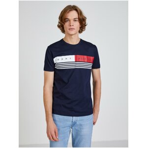 Tmavě modré pánské tričko Tommy Hilfiger