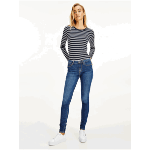 Modré dámské skinny fit džíny Tommy Hilfiger Flex Como