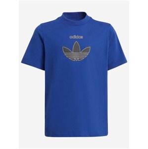Modré klučičí triko adidas Originals Tee