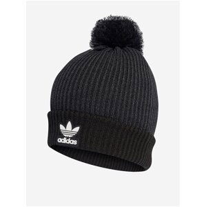 Černo-šedý dámský kulich adidas Originals Pom Beanie