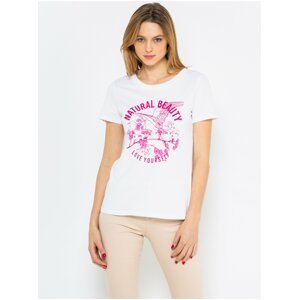 Růžovo-bílé tričko CAMAIEU
