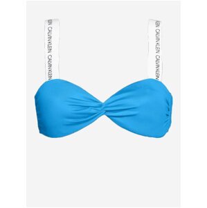 Modrý dámský horní díl plavek Calvin Klein Underwear