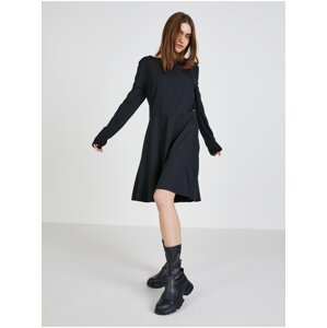 Černé dámské šaty s odhalenými zády Calvin Klein Jeans