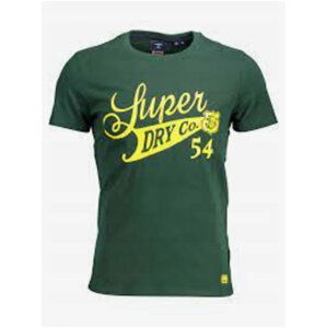 Tmavě zelené pánské tričko Superdry Collegiate Graphic Tee