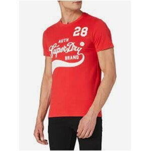 Červené pánské tričko Superdry Collegiate Graphic Tee