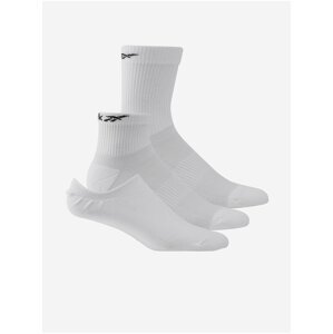 Sada tří párů ponožek v bílé barvě Reebok