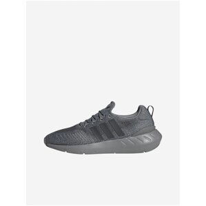 Šedé pánské žíhané boty adidas Originals Swift Run 22