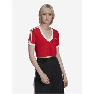 Červený dámský crop top adidas Originals