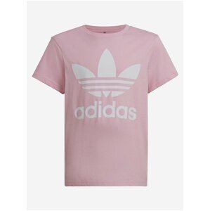 Světle růžové dětské tričko adidas Originals