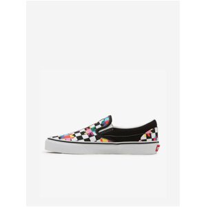 Černo-bílé dámské vzorované tenisky VANS Classic Slip On