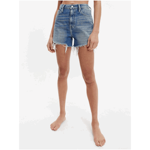 Modré dámské džínové kraťasy Mom Shorts Calvin Klein Jeans