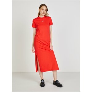 Červené šaty Calvin Klein Jeans