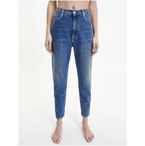 Modré dámské mom fit džíny High Rise Calvin Klein Jeans