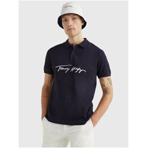 Tmavě modré pánské polo tričko Tommy Hilfiger