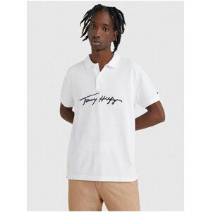 Bílé pánské polo tričko Tommy Hilfiger