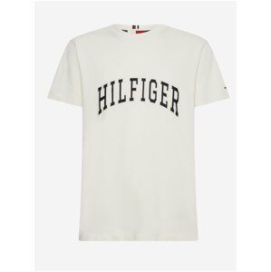 Krémové dámské tričko Tommy Hilfiger
