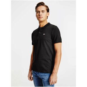 Černé pánské polo tričko Tommy Jeans