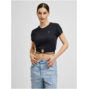 Černý dámský crop top Tommy Jeans